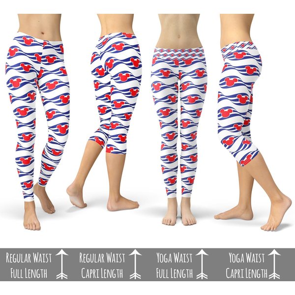 Dcl Cruise Logo - Theme Park Inspired Leggings In Capri Or Full Length