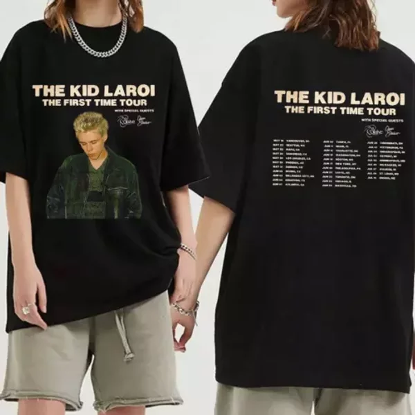 The Kid Laroi - The First Time Tour Us 2024 Shirt, The Kid Laroi Fan Shirt-image