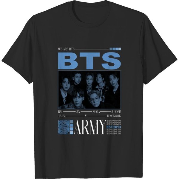 Vintage Bts Shirt, Bts Unisex Kpop Shirt, Vintage Style Korean Pop Tshirts-image