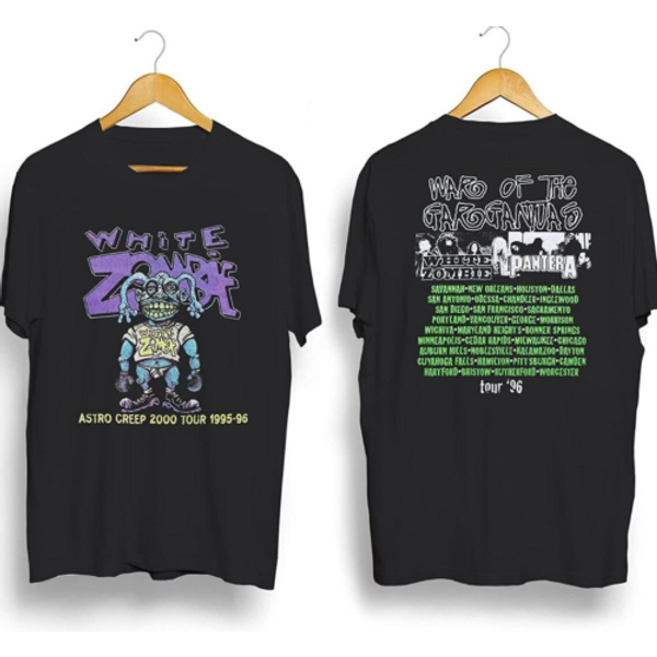 White Zombie 1996 Monster World Tour Double Sided Shirt-image