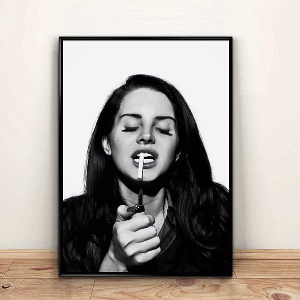 Lana Del Rey Music Poster Canvas Wall Art Home Decor Poster-image