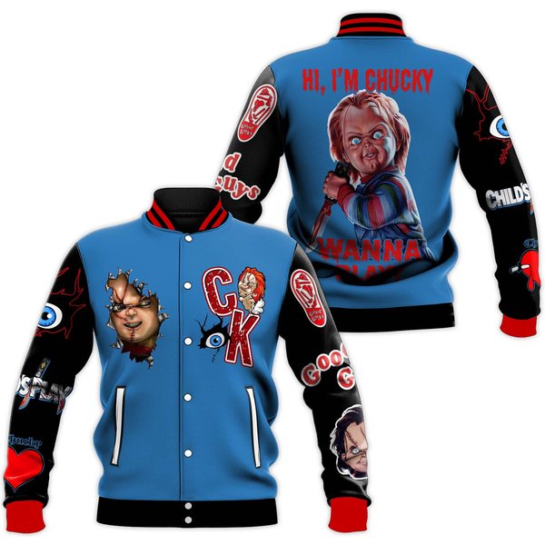 Chucky Doll Baseball Jacket-image