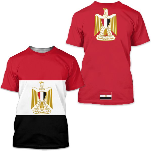 Egypt Flag Shirt, Patriotic 3D T-Shirt-image