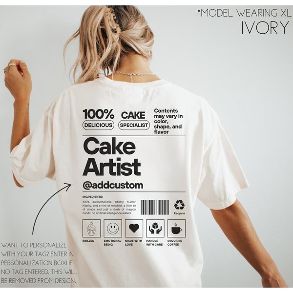 Baker Shirt, Cake Artist T-Shirt, Custom Baking Lover Tshirt-image