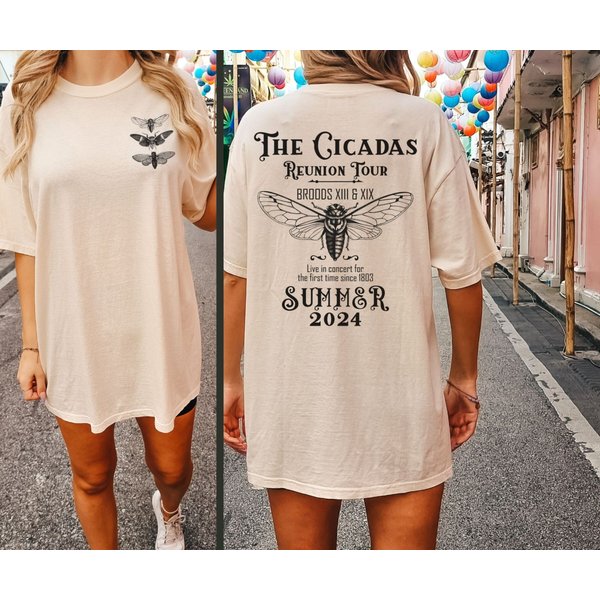 Trendy Cicada 2024 Shirt, Year Of Cicada Shirt, Vintage Insect Bug Tee-image