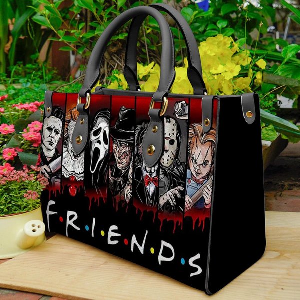 Horror Halloween Handbag, Horror Leather Bag-image