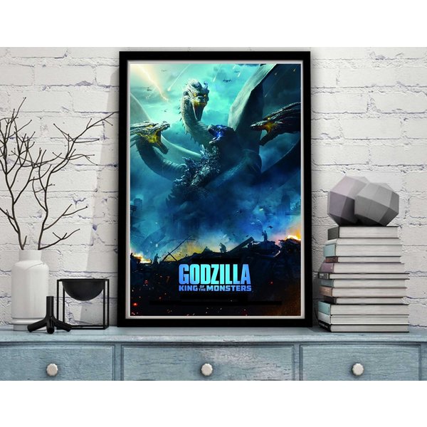 God Zilla King Of The Monsters Poster, Vintage Home Decor-image