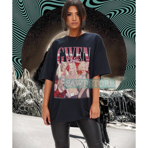 Gwen Stefani Homage T-Shirt, Gwen Rene Stefani American Musician Vintage Merch-image