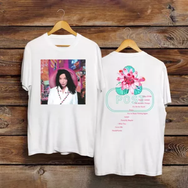 Vintage 1995 Bjrk Bjork Post Album Promo T-Shirt-image