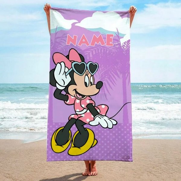 Mouse Movie Beach Towels, Girl Mouse Beach Towels Mouse Beach Towel, Cartoon Movie Beach Towel Gift-image