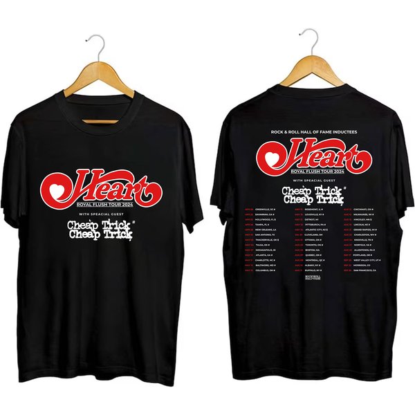 Heart 2024 Tour Shirt, Heart Band Fan Shirt, Heart 2024 Concert Shirt-image