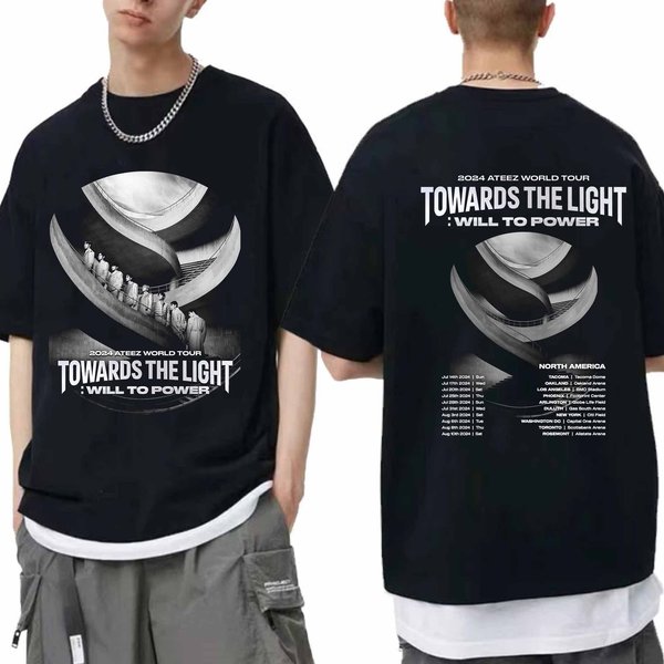 Ateez World Tour 2024 Towards The Light Tshirt-image