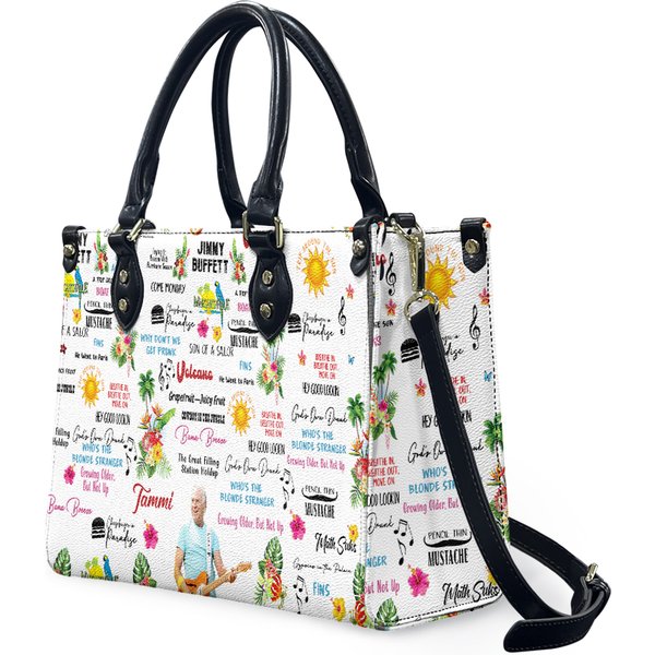 Jimmy Buffett Handbag, Music Leather Bags-image