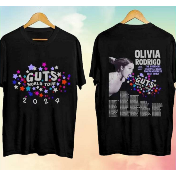 Olivia Rodrigo Guts World Tour 2024 Concert Dates T-Shirt-image