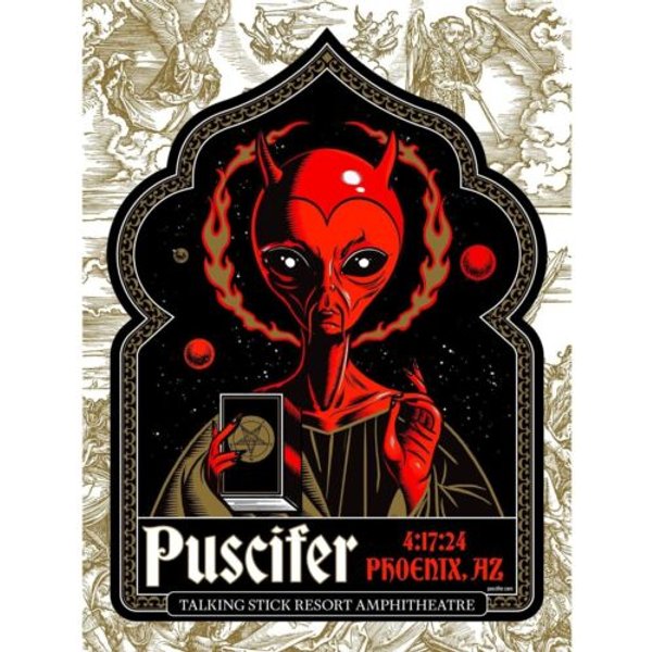 Puscifer April 17Th 2024 Phoenix Az Concert Poster 2024 Tour Music Poster-image