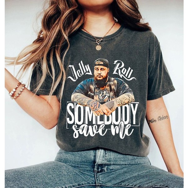 Jelly Roll Shirt, Somebody Save Me T-Shirt-image