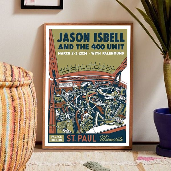 Jason Isbell And The 400 Unit St Paul, Mn March 2-3, 2024 Tour Poster-image
