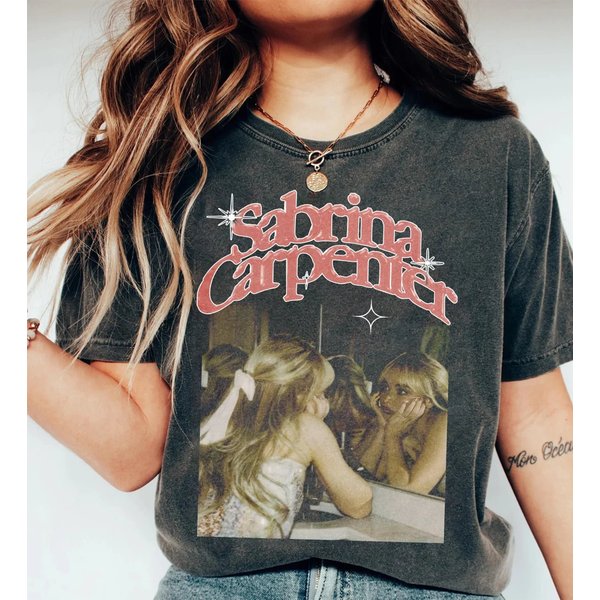 Sabrina Vintage 90S Shirt, Sabrina World Tour Shirt, Carpenter Graphic Shirt-image