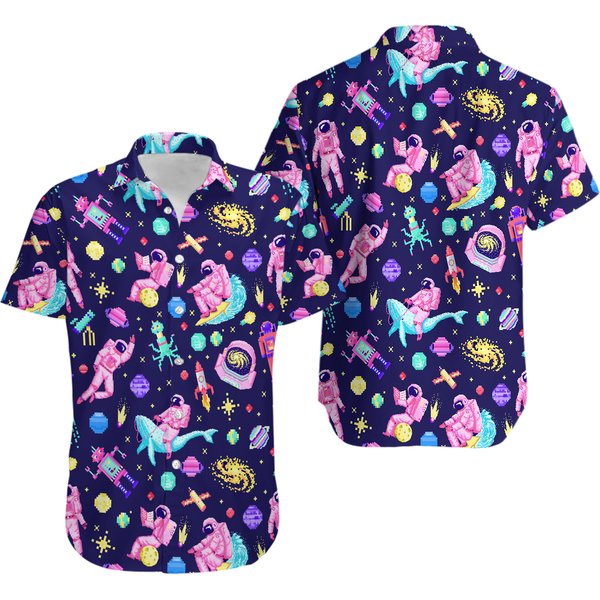 Astronaut Space Hawaiian Shirt-image