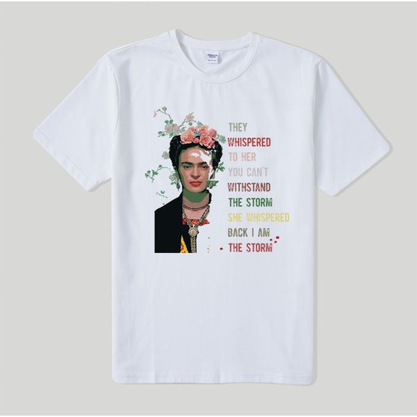 They Whispered To Her You Can't Withstand The Storm Frida Kahlo Shirt-image