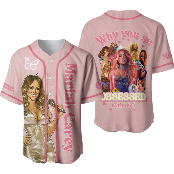 Personalized Mariah Carey Baseball Jersey-image