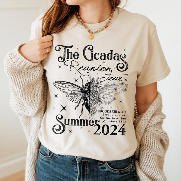 Cicada Shirt 2024, Cicada Concert Tour 2024, Year Of The Cicadas Shirt, Funny Cicada Tee, Summer Tee-image