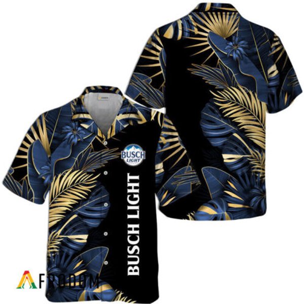 Light Beer Tropical Palm Printed Hawaiian Shirt-image