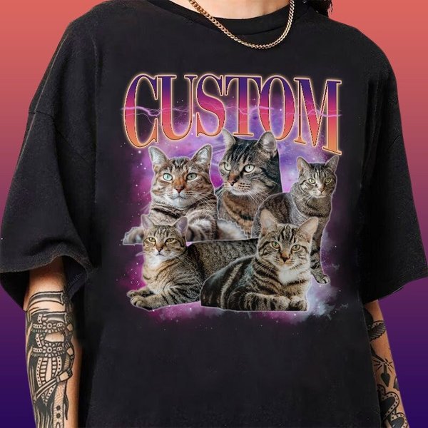 Custom Bootleg Rap Pet Shirt, Custom Pet, Custom Photo-image