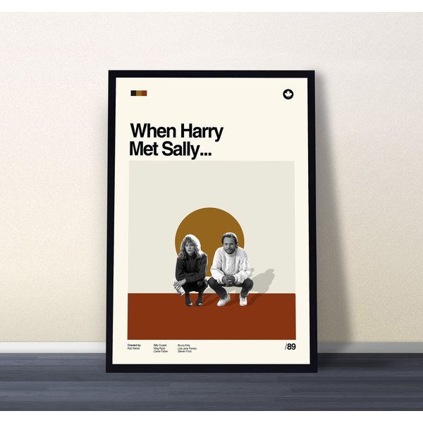 When Harry Met Sally Poster, When Harry Met Sally Print, Movie Poster, Vintage Poster-image