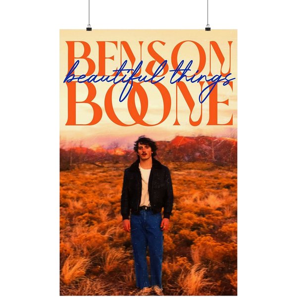 Benson Boone Poster, Wall Decor, Home Decor, Beautiful Things Poster-image