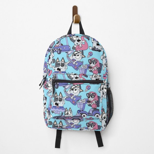Blueydad Muffin In Blue And Purple Backpack-image
