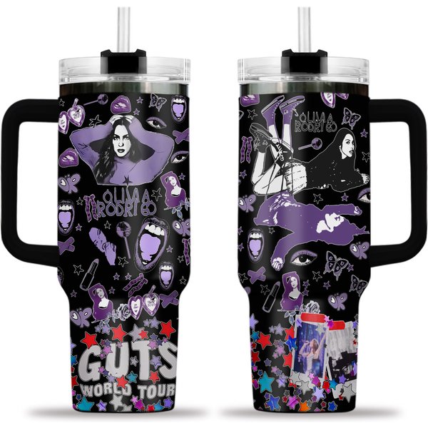 Olivia Rodrigo Guts World Tour Tumbler Cup-image