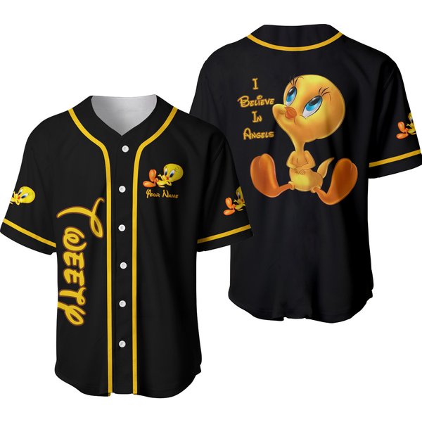Tweety 3D Baseball Jersey Christmas Gift-image