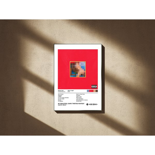 My Beautiful Dark Twisted Fantasy Album Poster-image