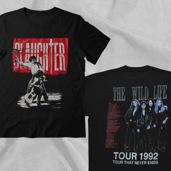 1992 Slaughter Music Tour Unisex Shirt Gift For All Fans-image