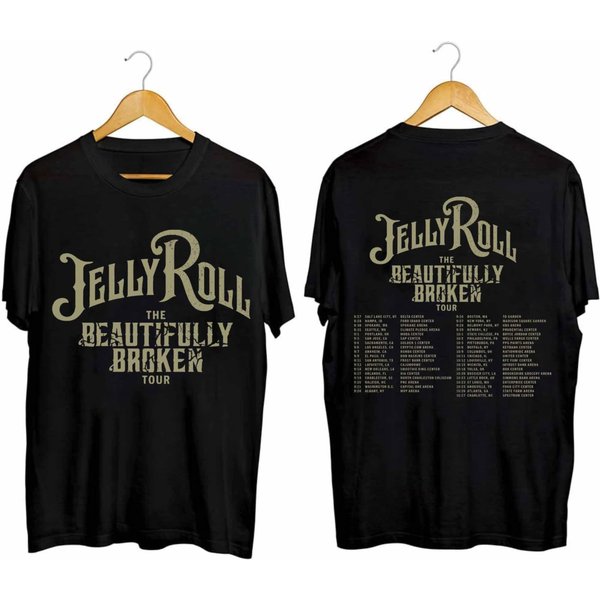 Jelly Roll Beautifully Broken Tour 2024 T-Shirt-image
