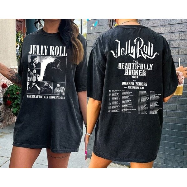 Jelly Roll 2024 Tour Shirt, Jelly Roll American Rock Singer Shirt-image