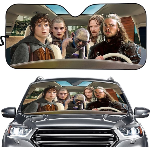 The Lord Of The Rings Movie Characters Car Windshield Sun Shade-image