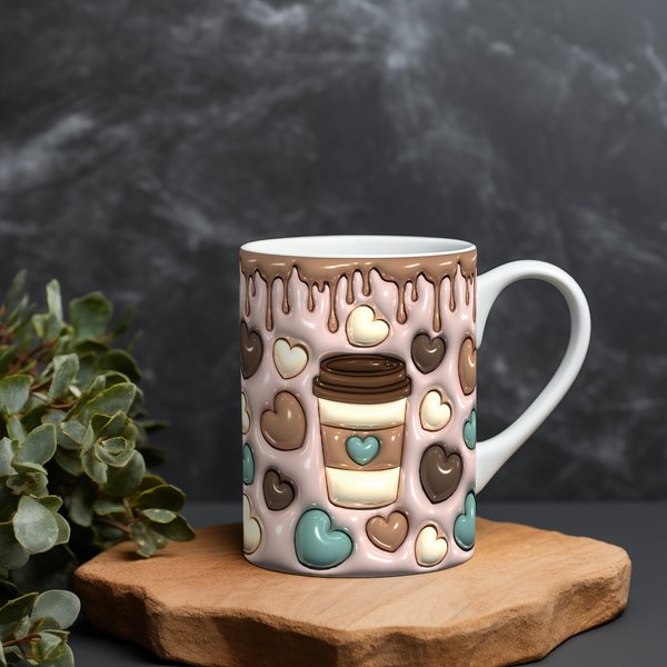 3D Inflated Effect Coffee Mug-image