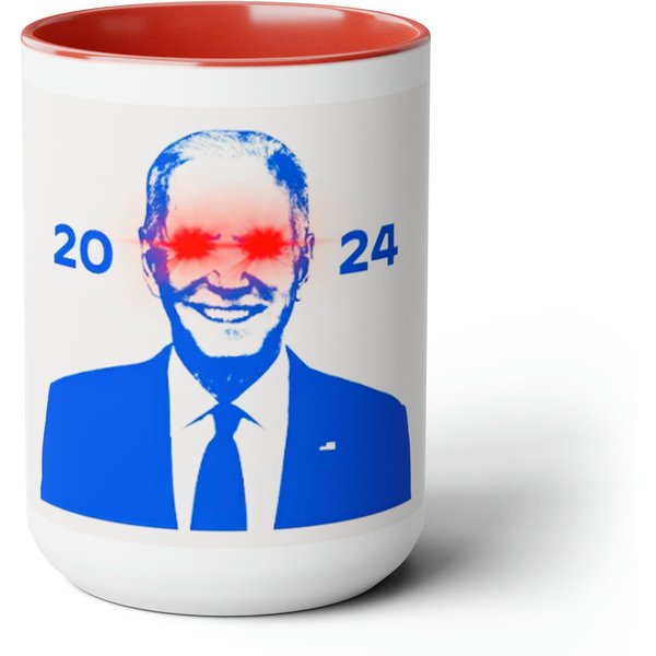 Biden Hello 2024 Dark Brandon Two-Tone Coffee Mugs-image
