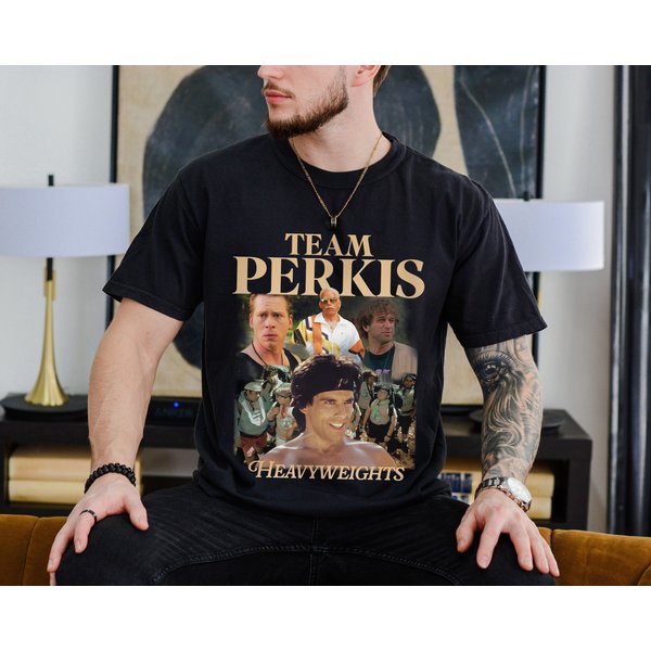 Heavyweights T-Shirt, Team Perkis, Perkis Power, Vintage, Ben Stiller, Camp Hope Shirt-image