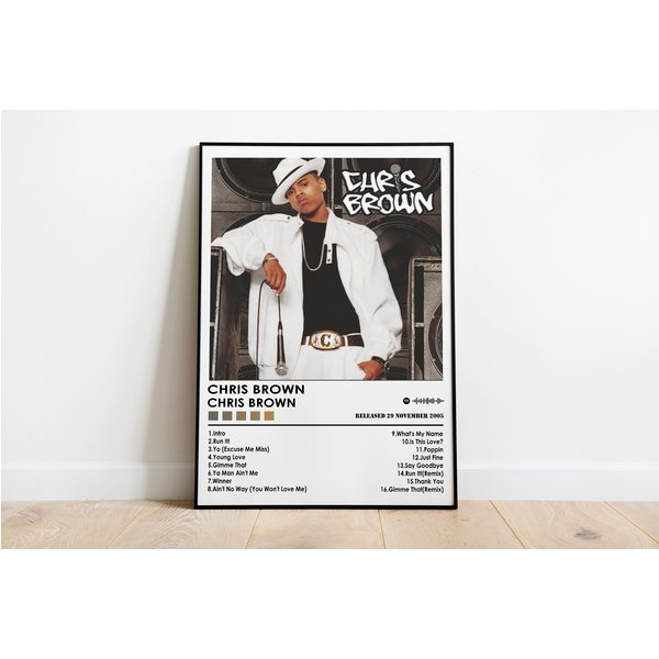 Chris Brown Poster, Chris Brown Music Poster, Album Cover Poster-image