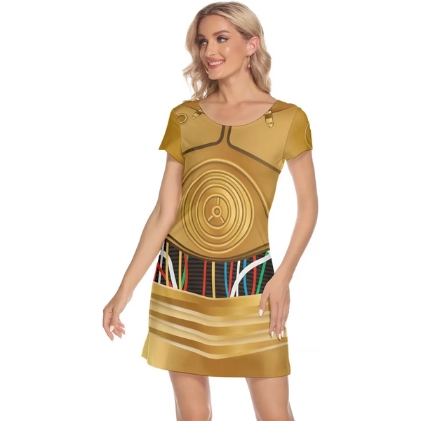 C3po T-shirt Dress | C3po Inspired T-shirt