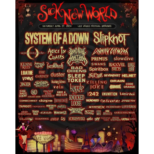 Sick New World Festival 2024 Poster