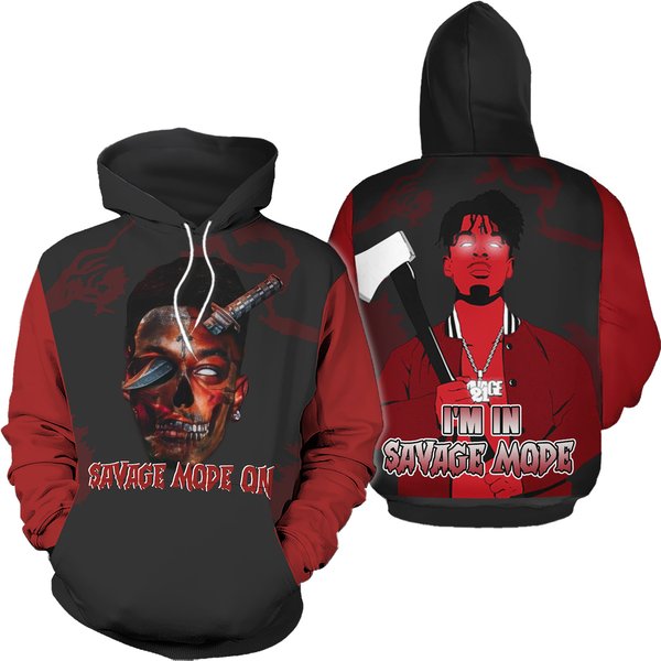 21 Savage Rapper 3D Hoodie-image