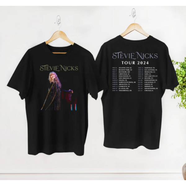 Vintage Stevie Nicks Shirt, 2024 Stevie Nicks Tour Live In Concert T-Shirt-image