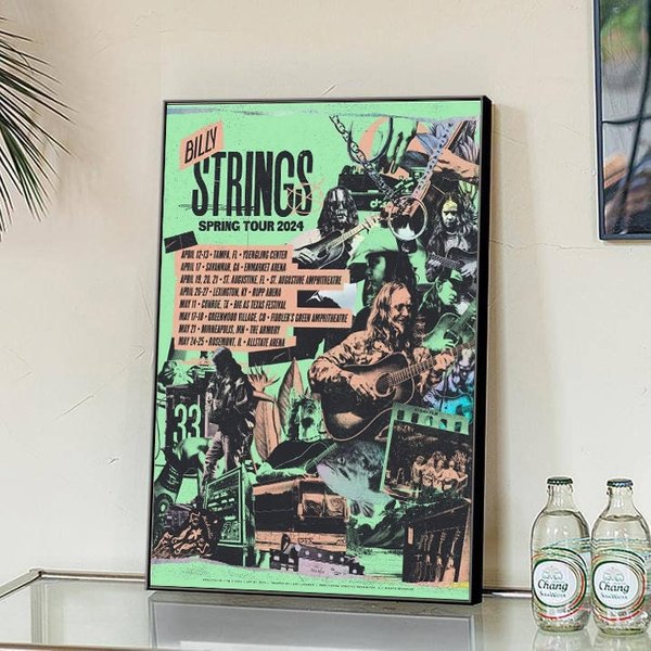 Billy Strings Spring Tour 2024 Tour Poster-image