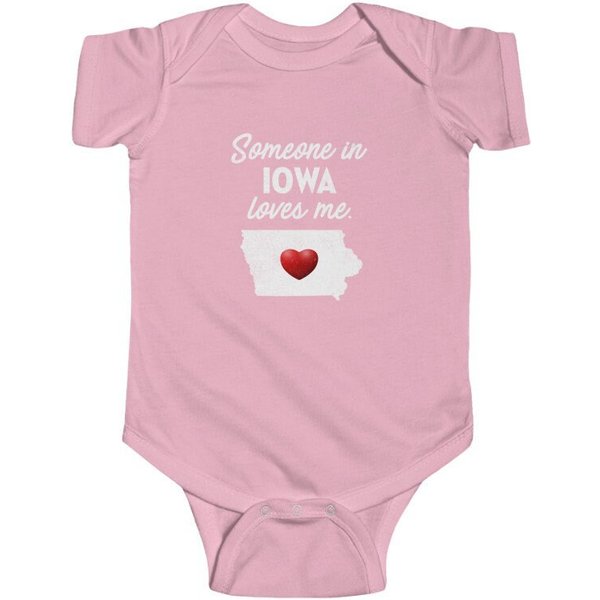 Iowa Onesie - Someone In Iowa Loves Me-image