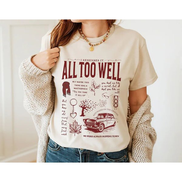 All Too Well Shirt, I Remember It Sweatshirt, All Too Well T Shirt-image