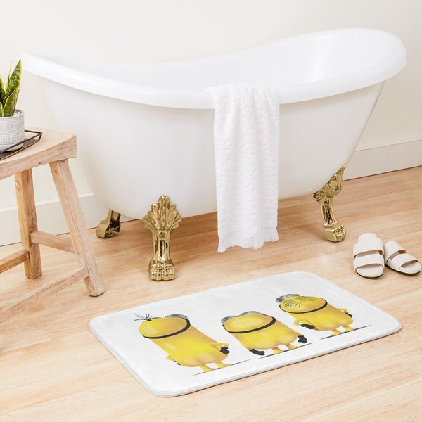 Minions - Kevin, Bob, & Stuart (Full) Bath Mat-image